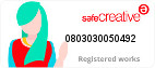 Safe Creative #0803030050492