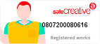 Safe Creative #0807200080616