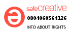 Safe Creative #0804060564126