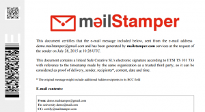 MailStamper | Email certification