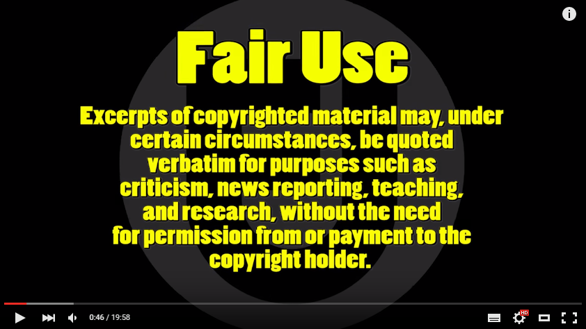 What's Fair Use? | Doug Walker Nostalgia Critic Video #WTFU