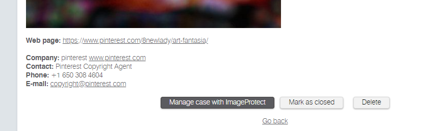 Safe Creative Screencap - Manage with Image Protect