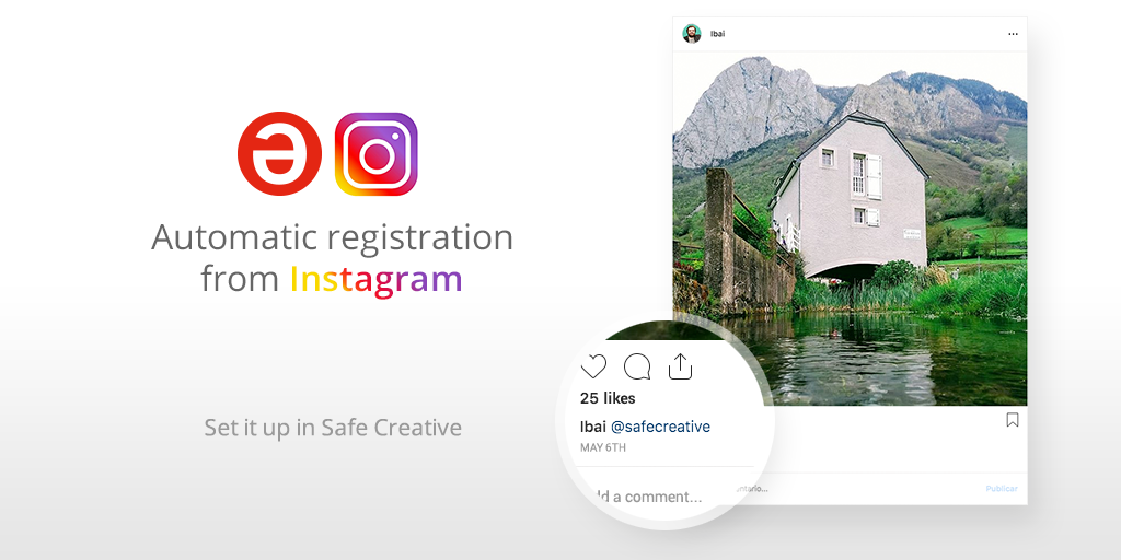 - automatic registration instagram in safe creative -