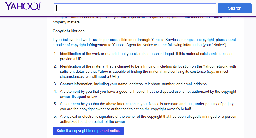 Screencap: Intellectual Property page at Yahoo! (Flickr)