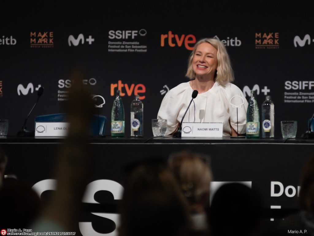 Naomi Watts en 74 San Sebastian International Film Festival rueda de prensa